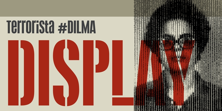 Przykład czcionki Terrorista Dilma